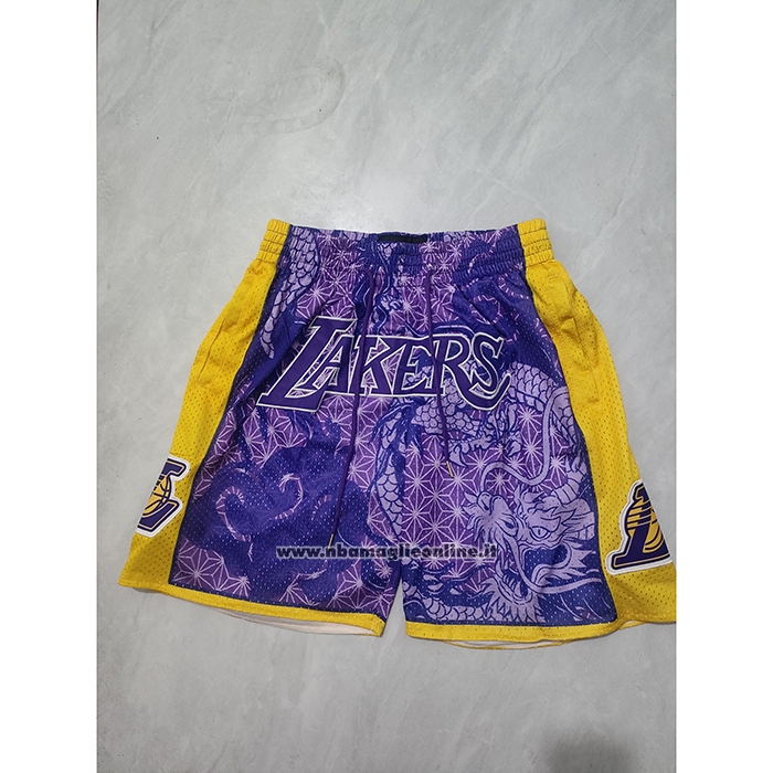 Pantaloncini Los Angeles Lakers Asian Heritage Just Don Viola